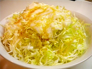 キャベツサラダのとろろドレッシング