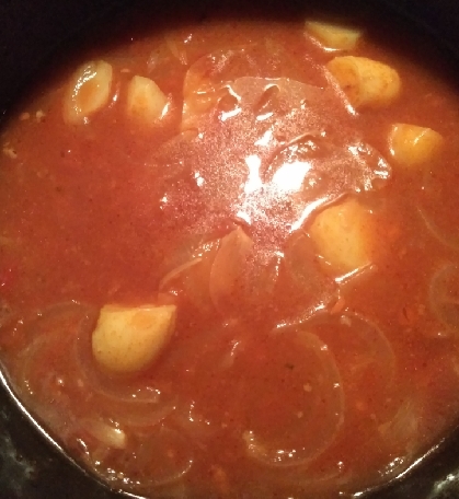 トマトと玉ねぎとじゃがいものスープ