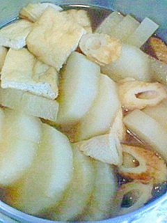 塩麹で◎大根・ちくわ・油揚げの煮物