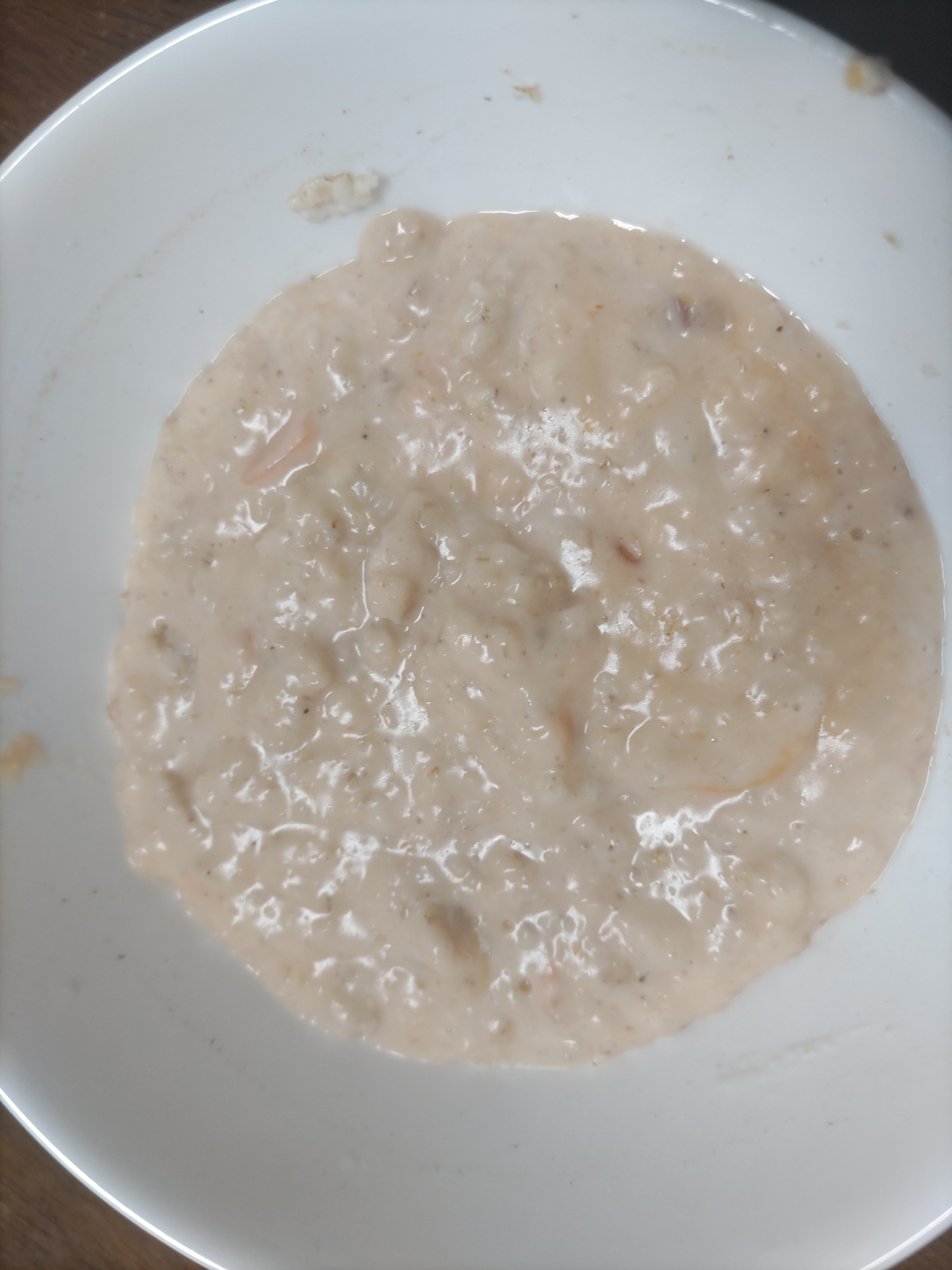 鮭のオートミールケチャップリゾット