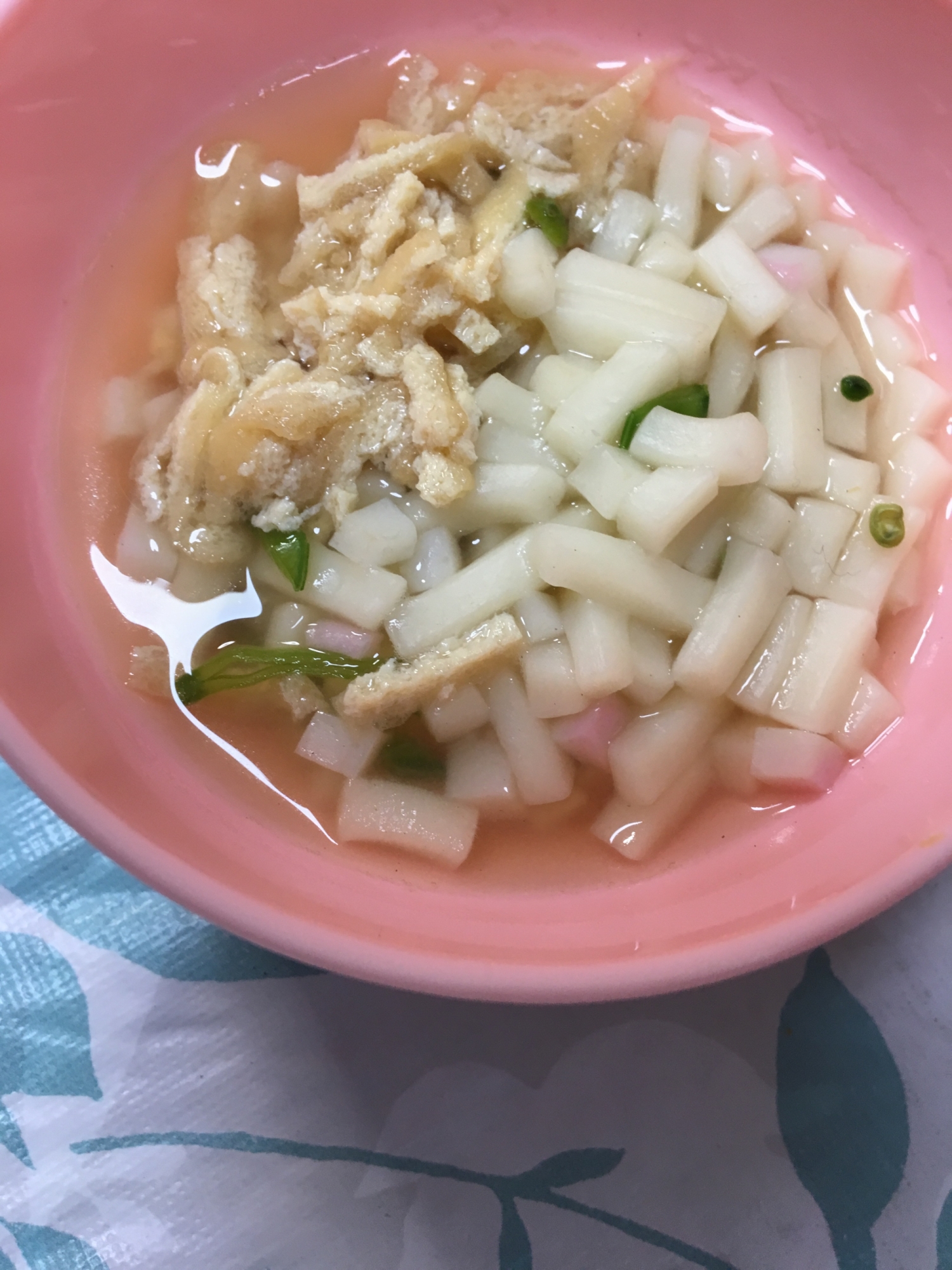 離乳食完了期☆揚げとしめじと絹さやのうどん☆