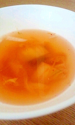 大根とキムチのスープ