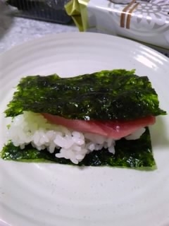 カツオの手巻き寿司
