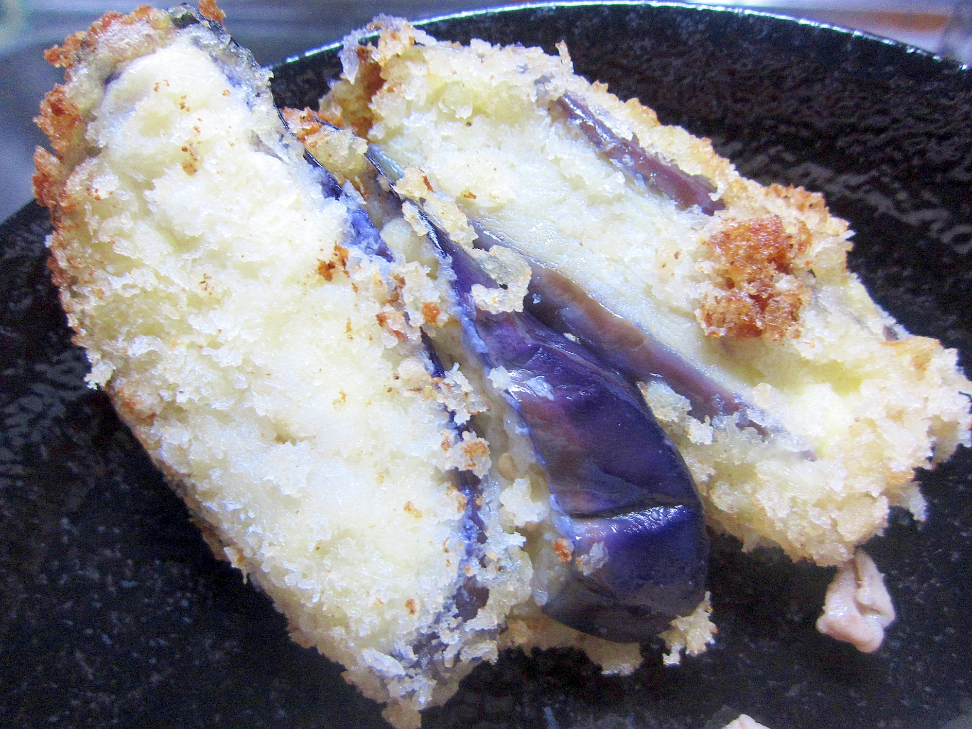 茄子のハムチーズのはさみ揚げ★