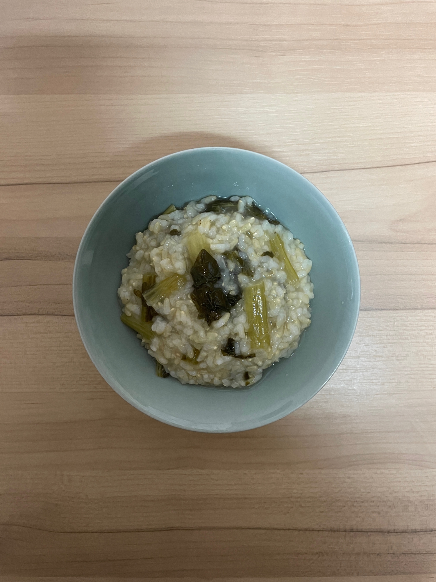 小松菜と生姜の根昆布椎茸水べっこう飴玄米ご飯