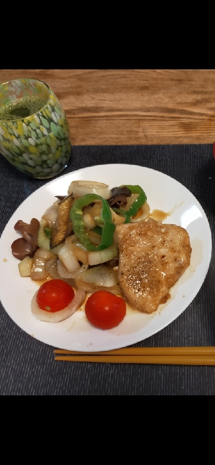 カジキのステーキ さっぱりポン酢ソース