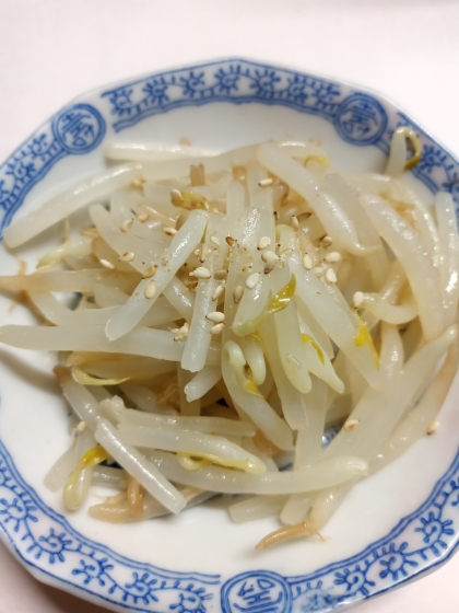 【夫婦のおつまみ】レンジで簡単！もやしのナムル