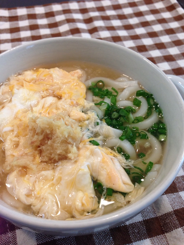 体が温まる☆ふんわり卵のあんかけうどん