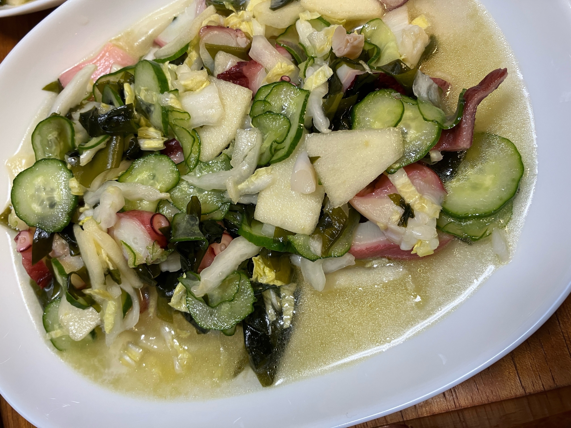 キュウリとタコの具沢山マリネ