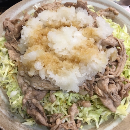 超簡単！豚肉の大根おろしさっぱりポン酢かけ☆