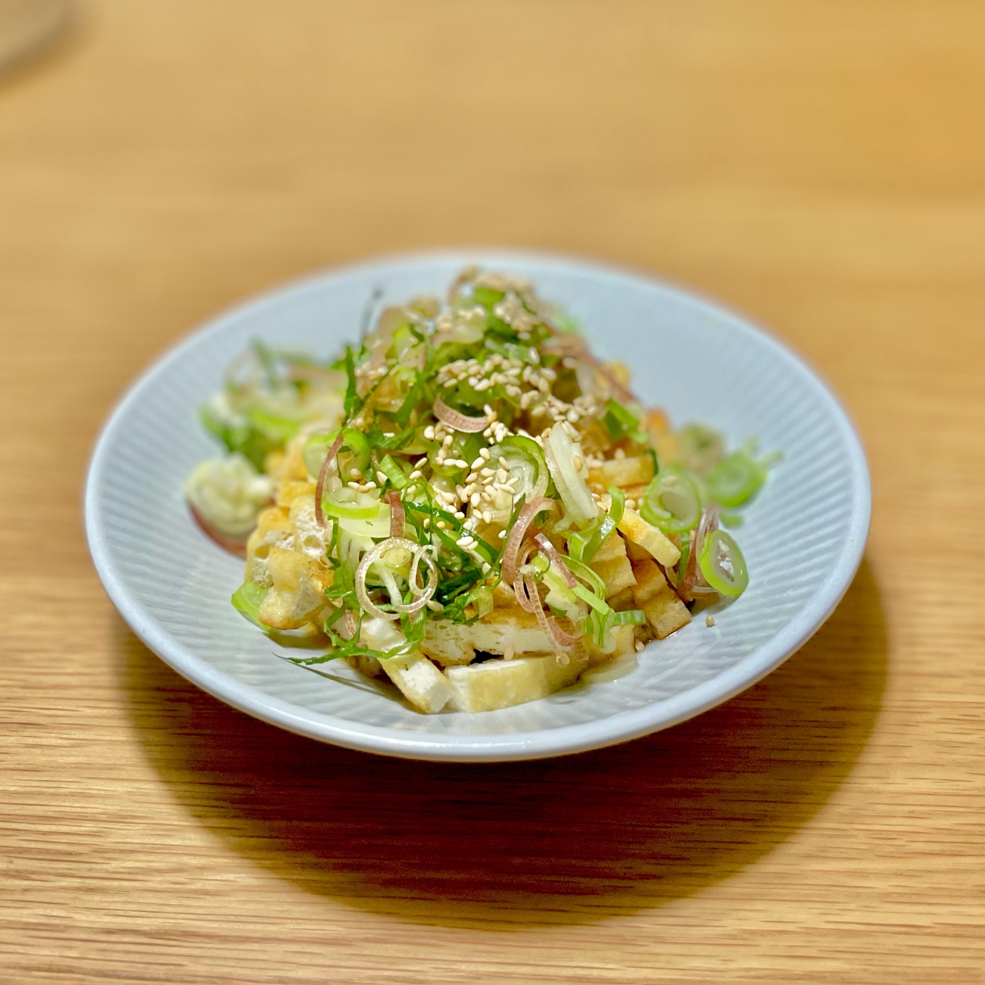 薬味たっぷり焼き油揚げ