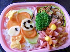 本日　ののちゃんお弁当⑰「ちょうちょ」