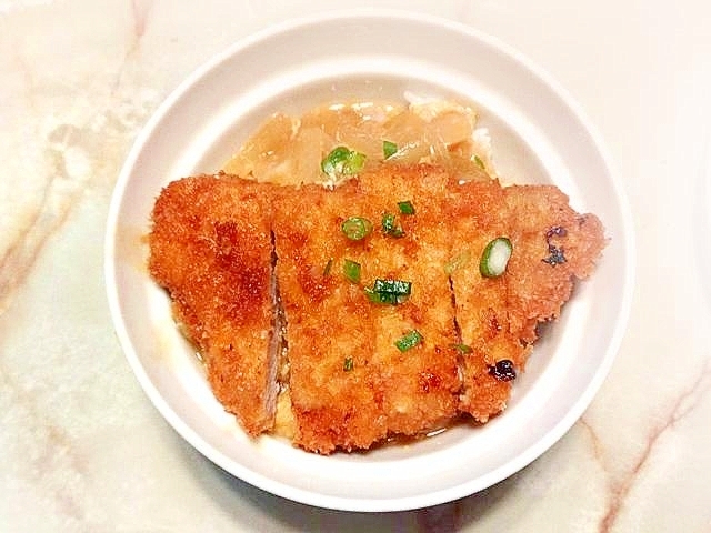 あんかけ風！醤油トンカツの卵丼乗せ♪