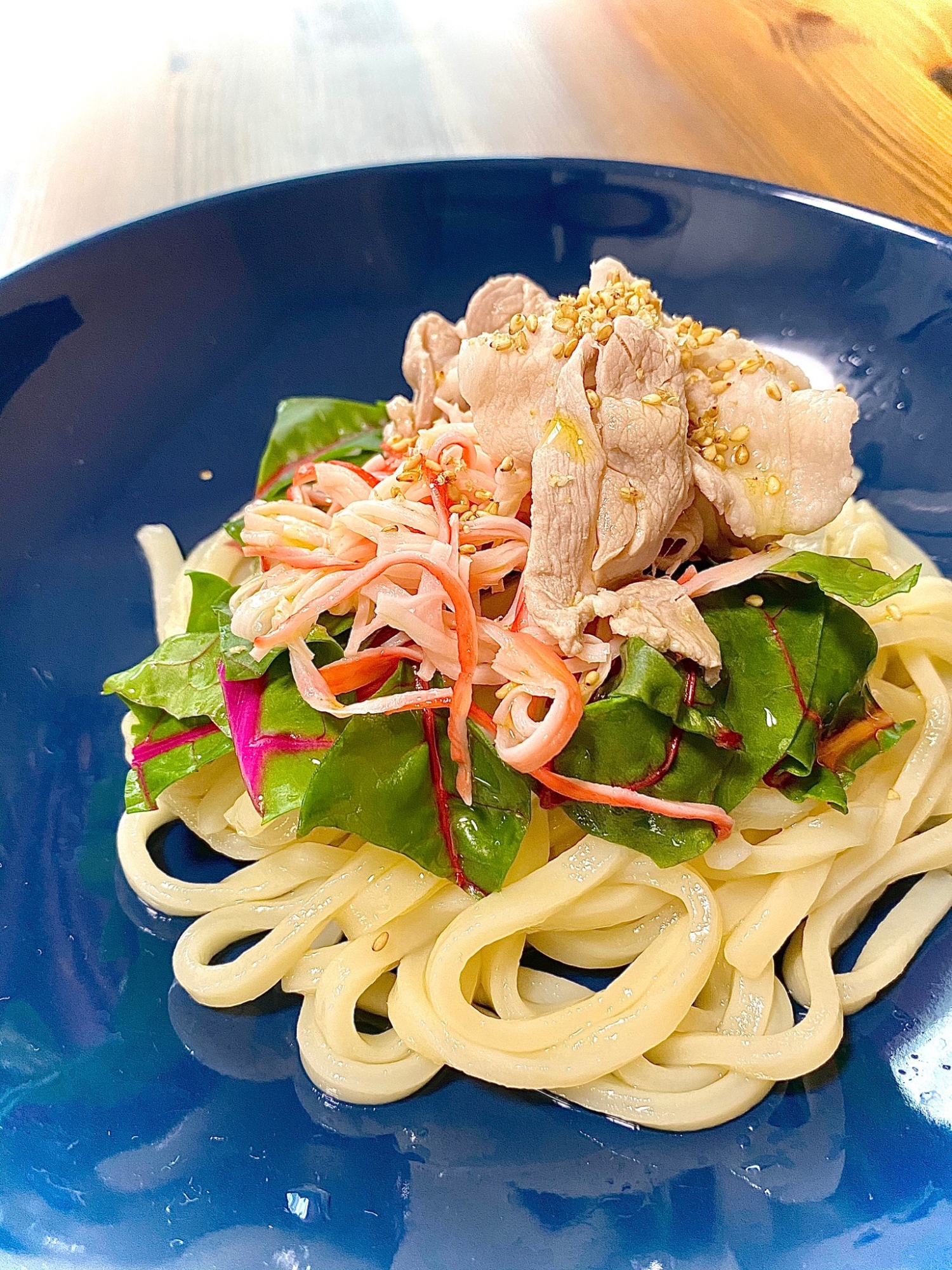 野菜をたっぷり食べよう！冷しゃぶサラダうどん