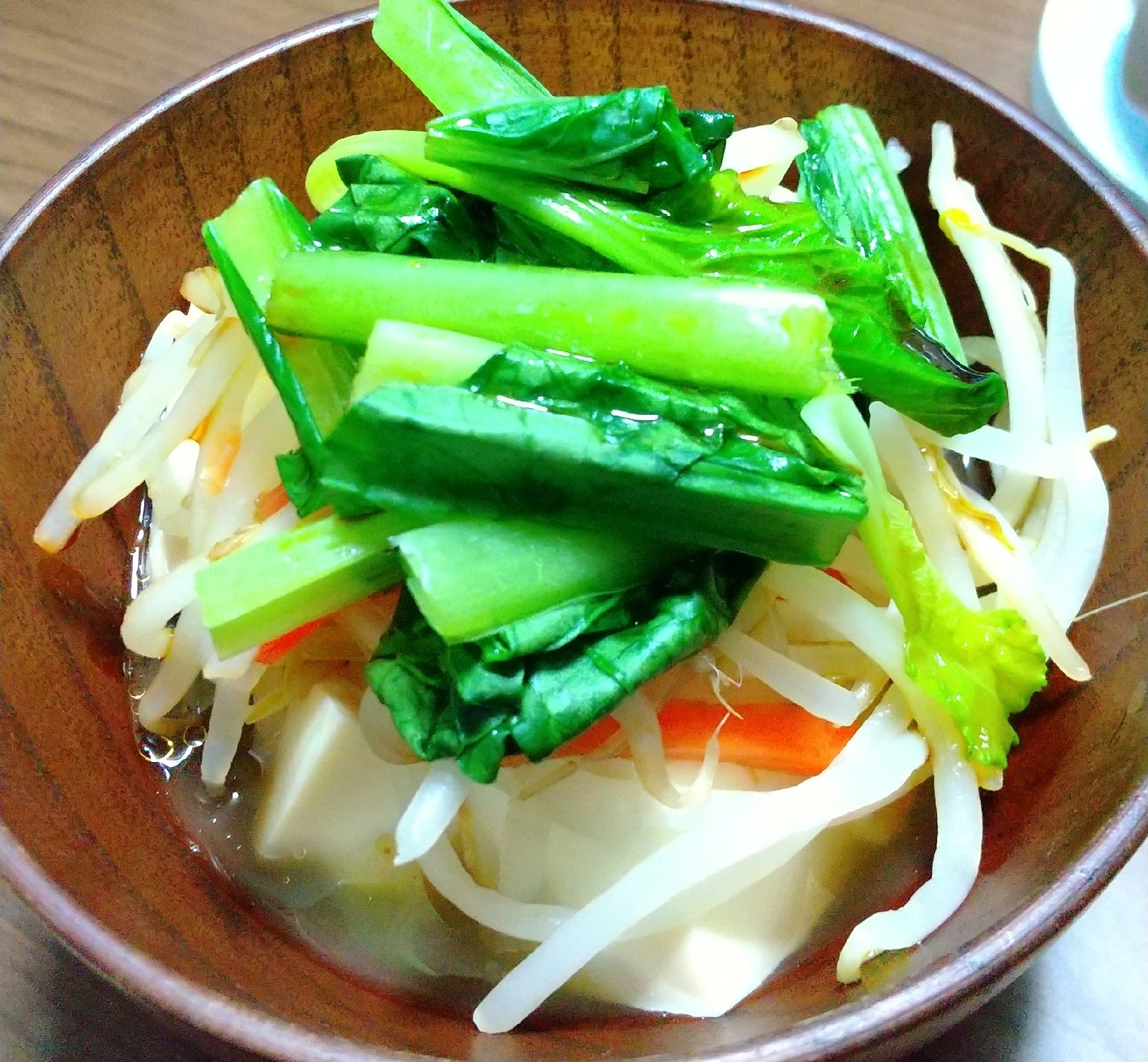 豆腐と野菜のナムル