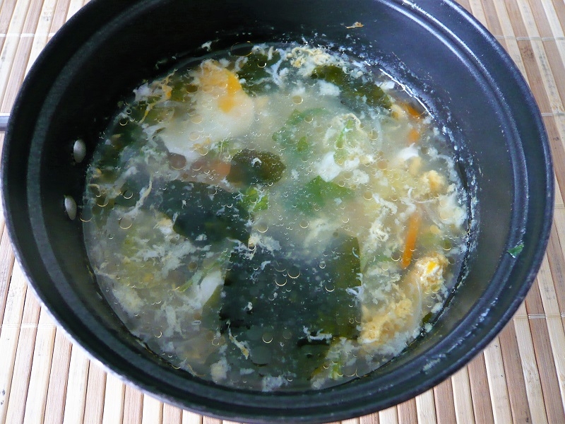 野菜たっぷり玉子中華スープ