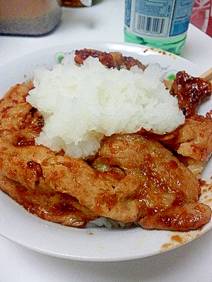 おろしポークチャップ丼