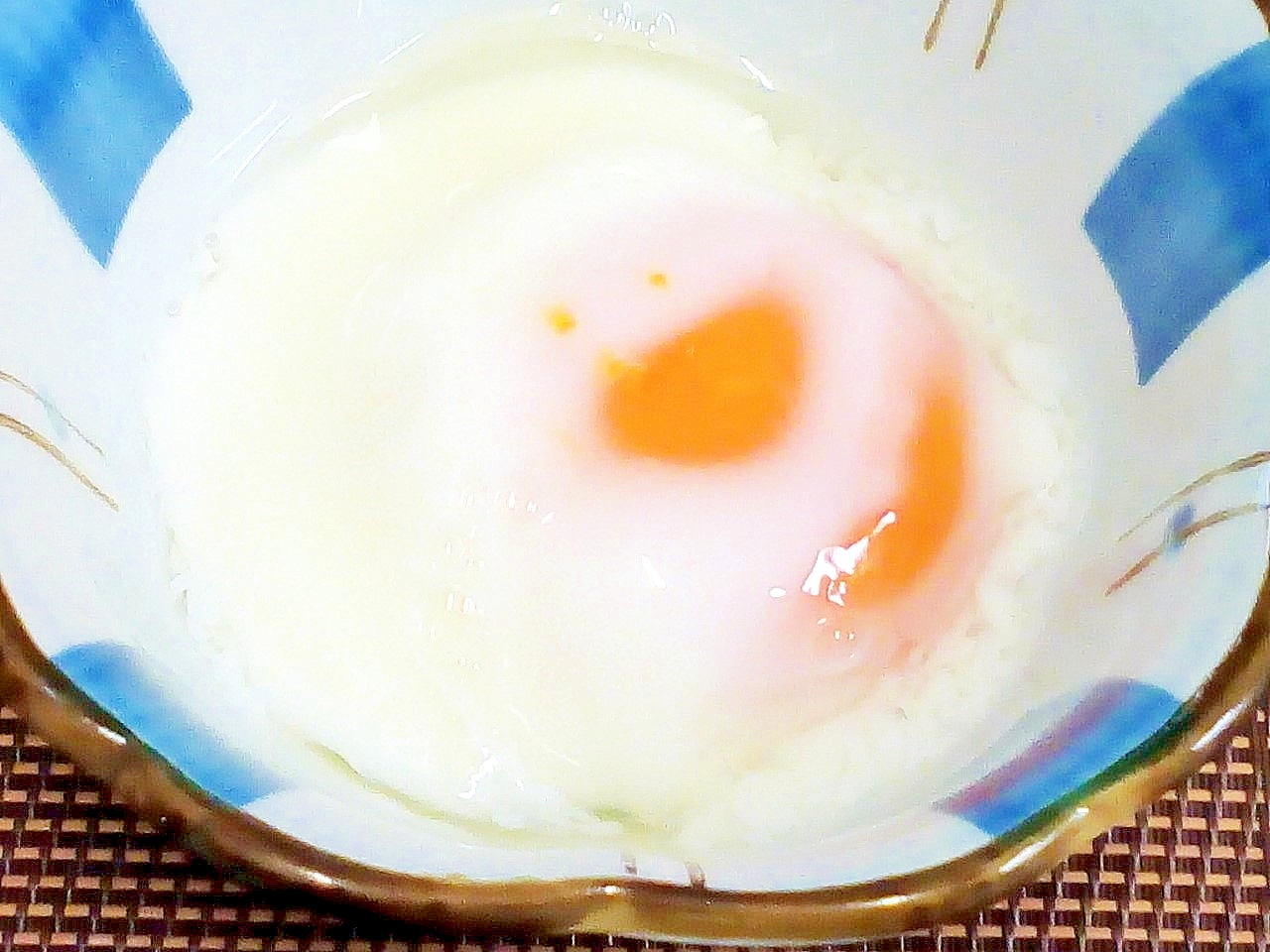 ♪とろ~り温卵♡レンジで1分♪