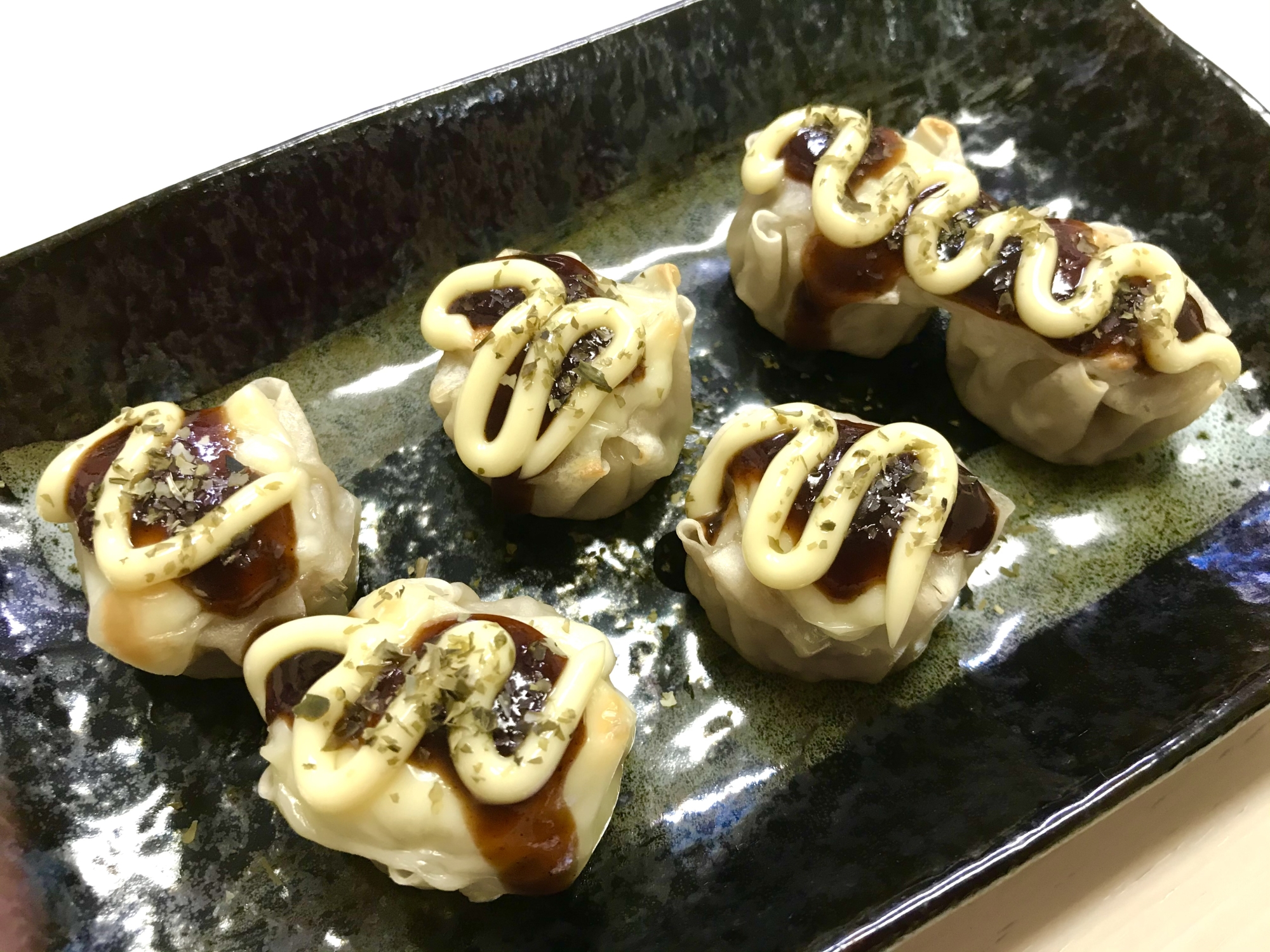 【簡単】しゅうまいでお好み焼き風