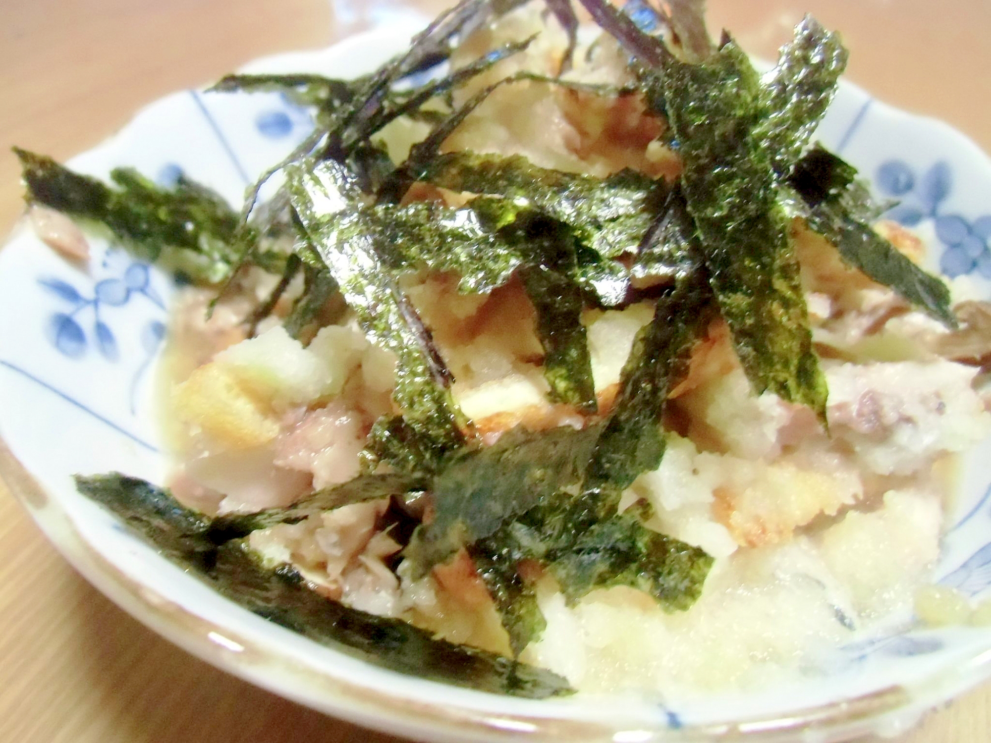 秋刀魚と椎茸と油揚げのおろし和え