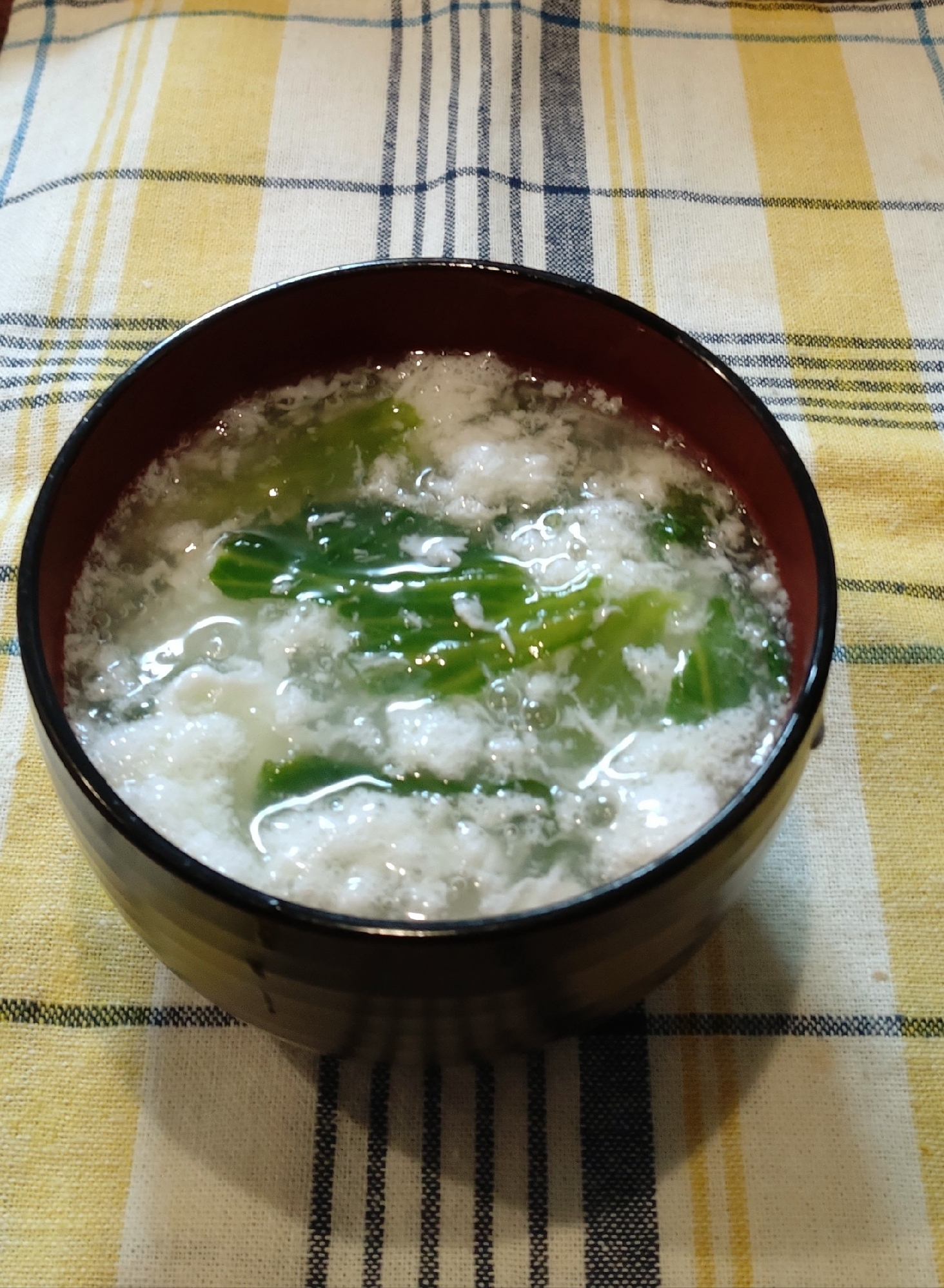 食べきり レタスの外葉と卵白のスープ♡