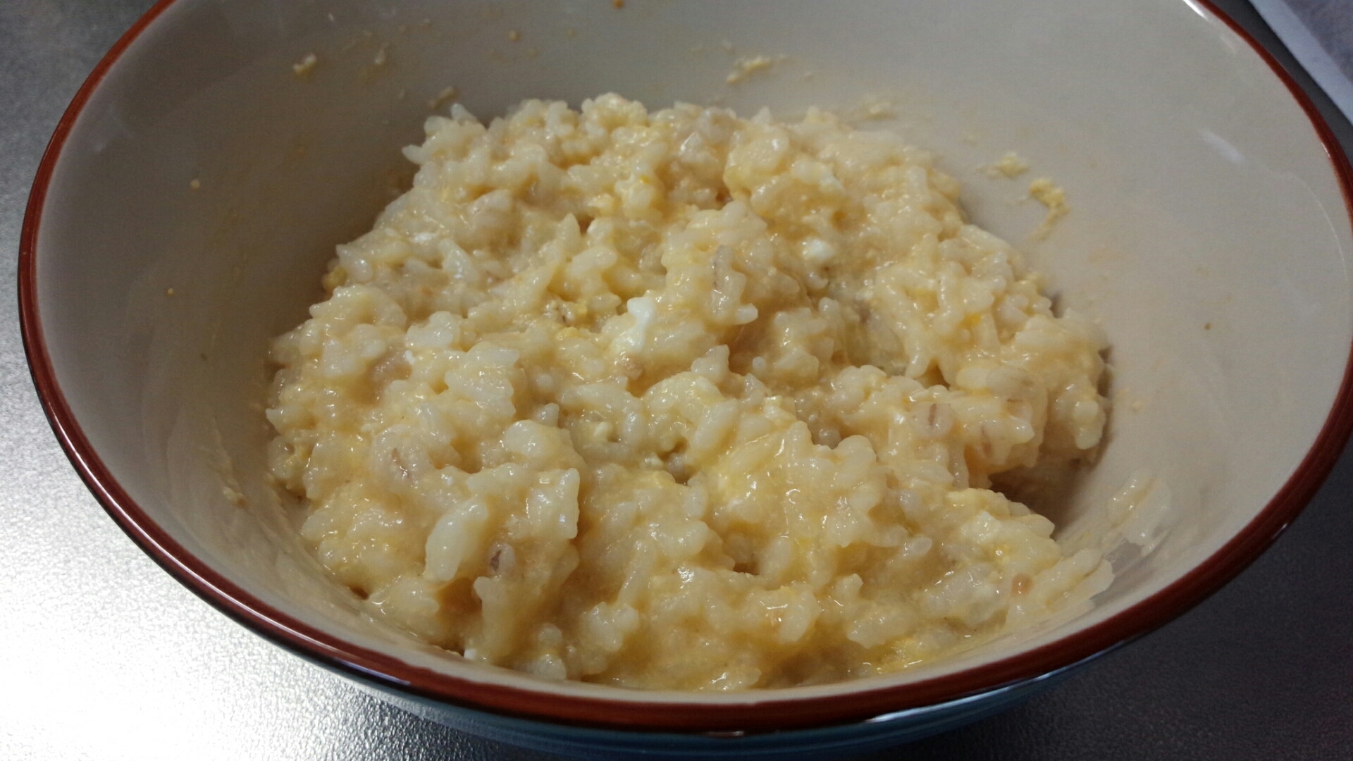 レンジで簡単☆離乳食にも♪卵粥