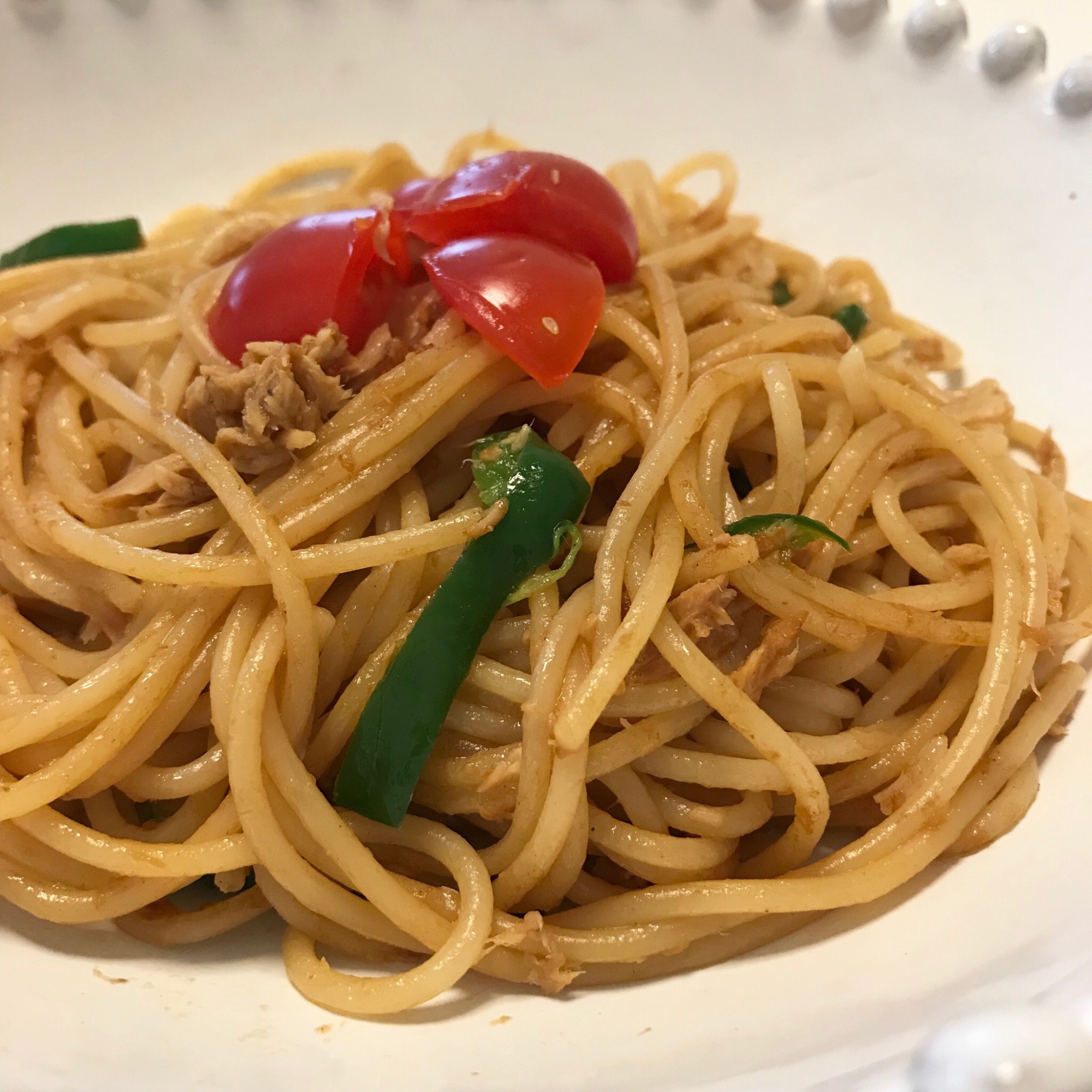 焼きそばソースで絶品パスタ☆