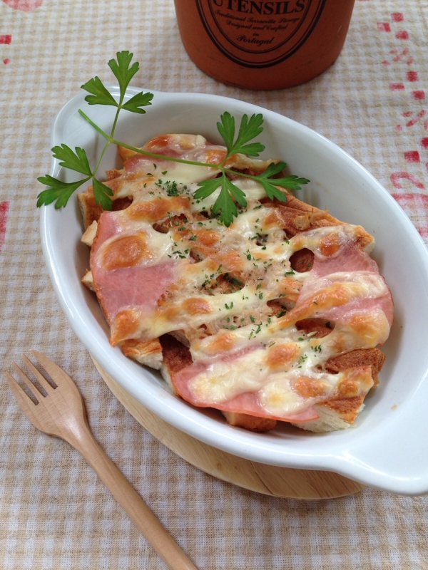 サンドイッチを作ったら！食パン耳deチーズ焼き♪