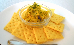 簡単 かぼちゃと明太子のディップ クラッカー添え レシピ 作り方 By ミカポン 楽天レシピ