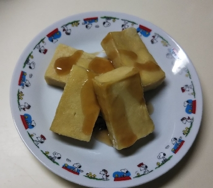 高野豆腐のカリカリ甘辛煮