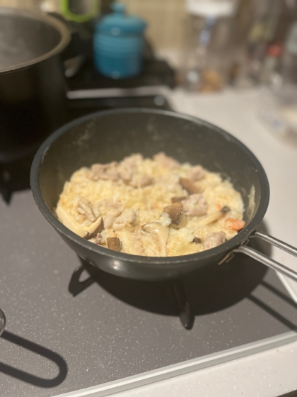 プロ直伝！豚こま切れ肉ときのこのクリームリゾット