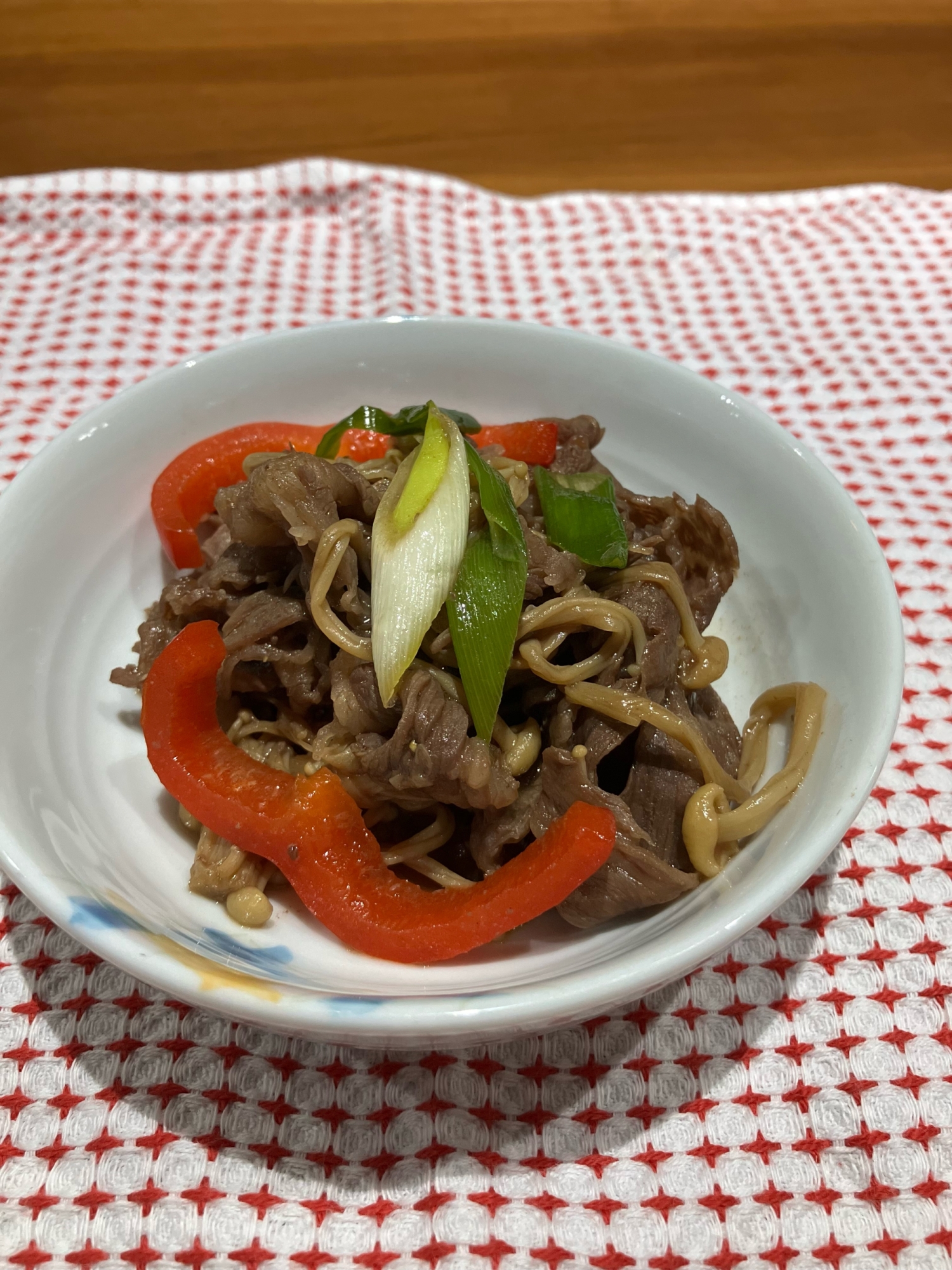 牛肉とパプリカの炒め煮