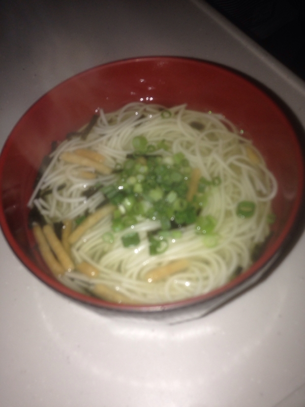 そうめん茶漬け