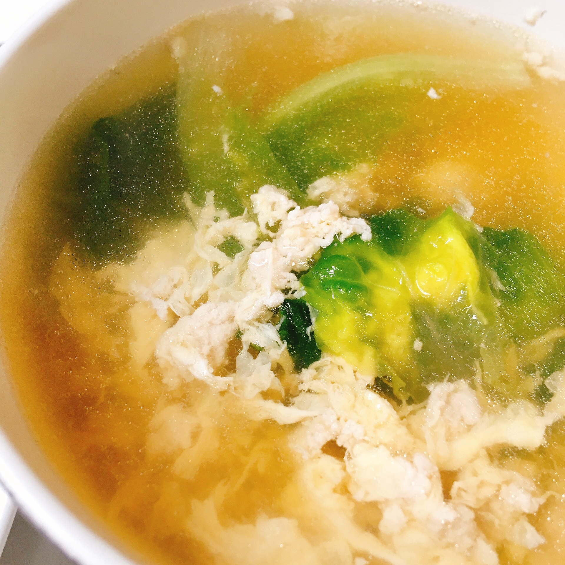 親子丼風スープ