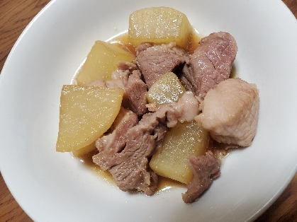 【離乳食完了期～幼児食】豚肉と大根の煮物