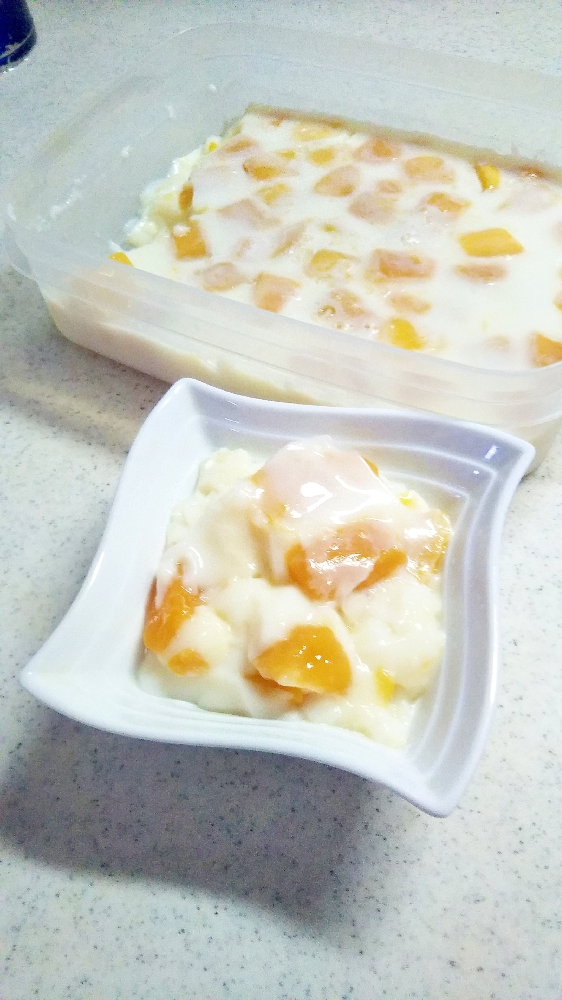 マンゴー牛乳プリン