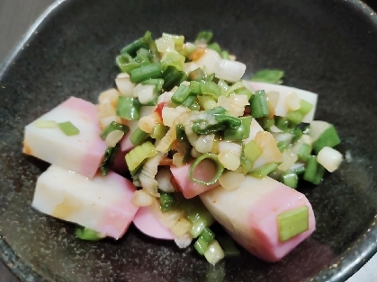 冷奴アレンジ かまぼこ&ねぎ♡ゆず風味