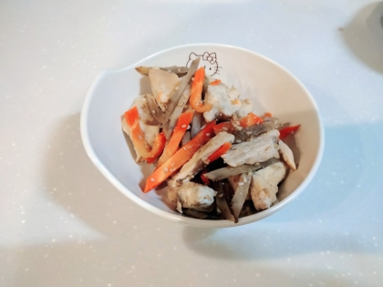 ボリュームアップ！とり肉入り♪きんぴらごぼう