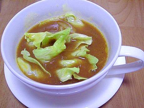 シンプルで簡単 レタスのカレースープ レシピ 作り方 By ココアケア 楽天レシピ