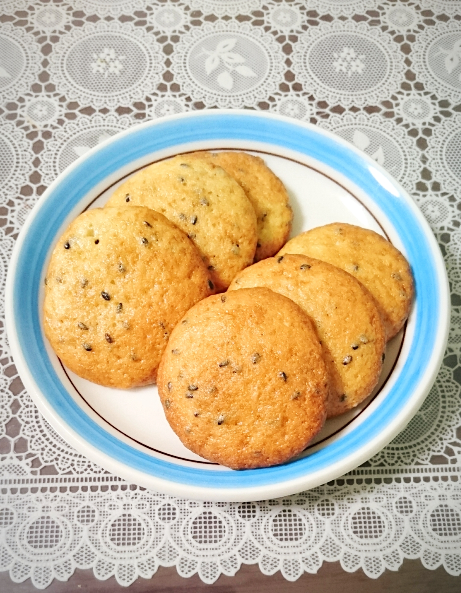 ＨＭで♪豆腐と黒ごまのクッキー