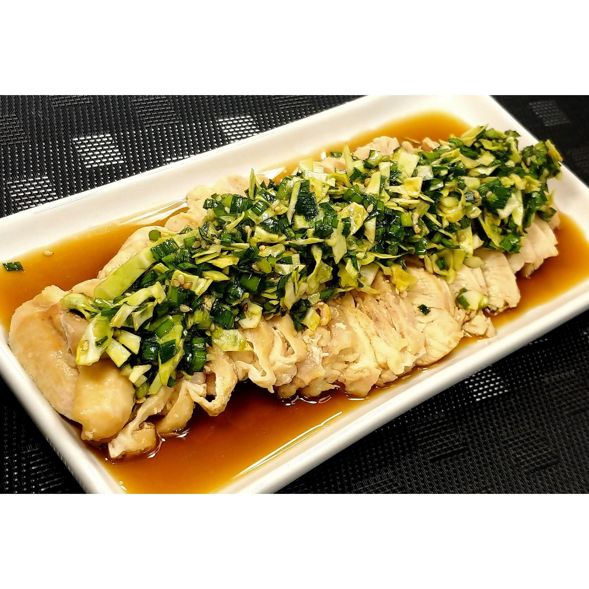 蒸し鶏のかけ餃子★動画あり★