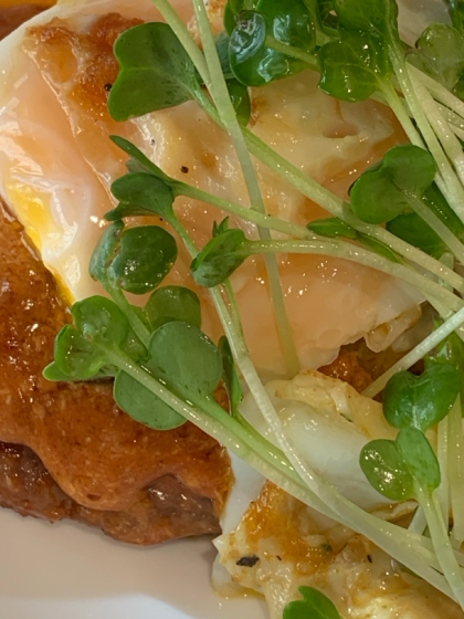 ハンバーグアレンジ♪簡単♪ロコモコ丼