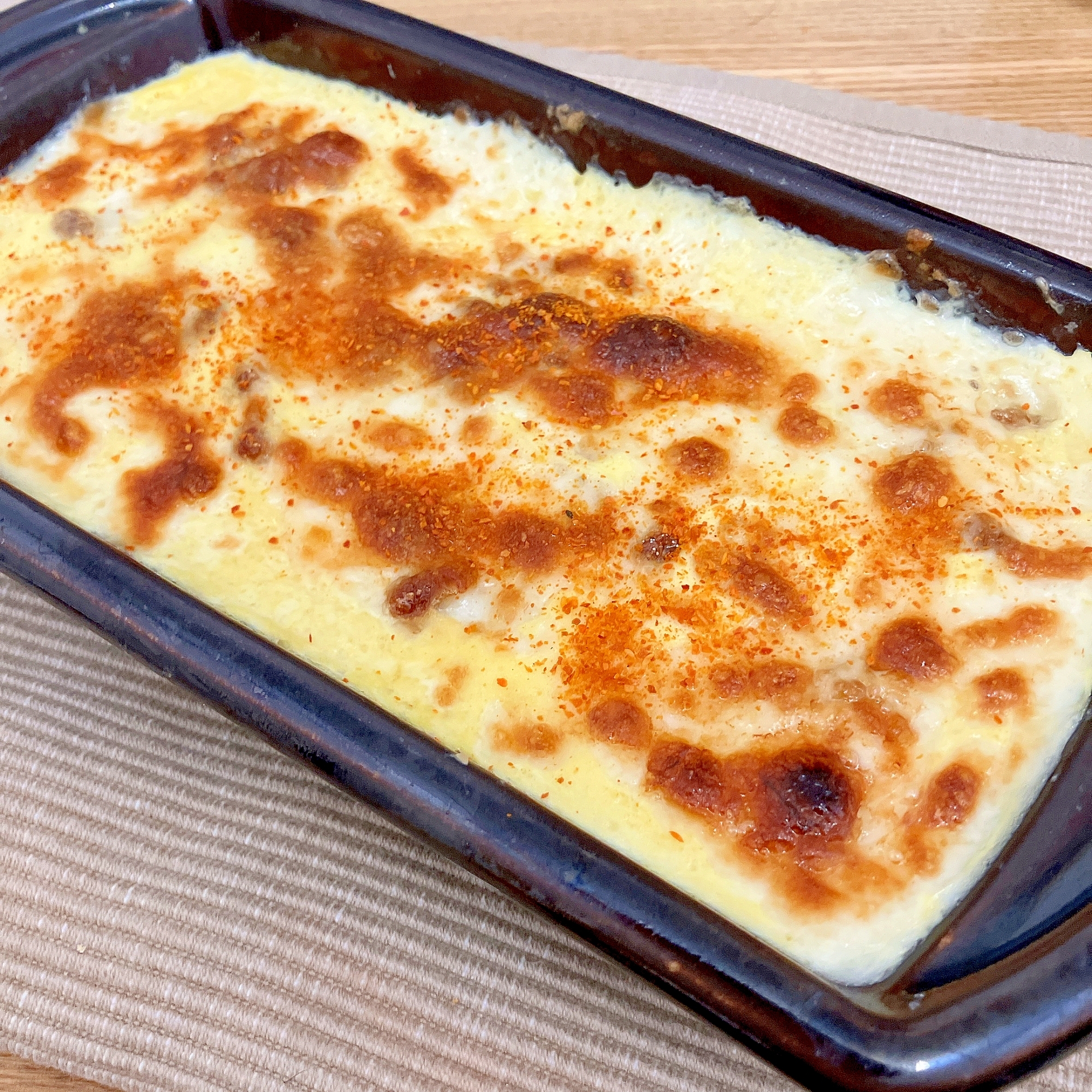 国産チーズで和風♪豆腐納豆グラタン