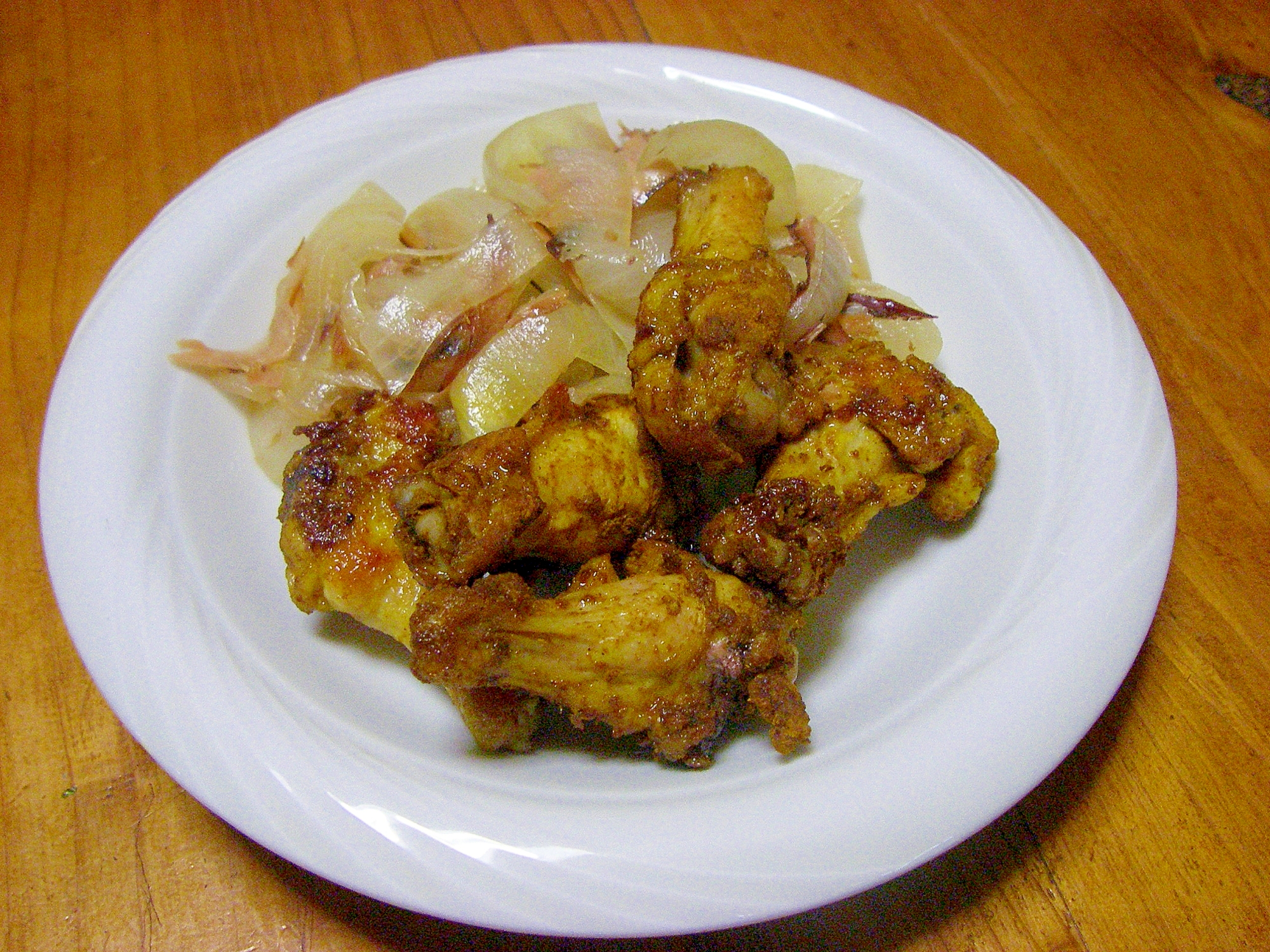 チキンと玉ねぎの簡単カレーオーブン焼き