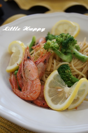 エビとブロッコリーのさっぱりぺペロンチーノ