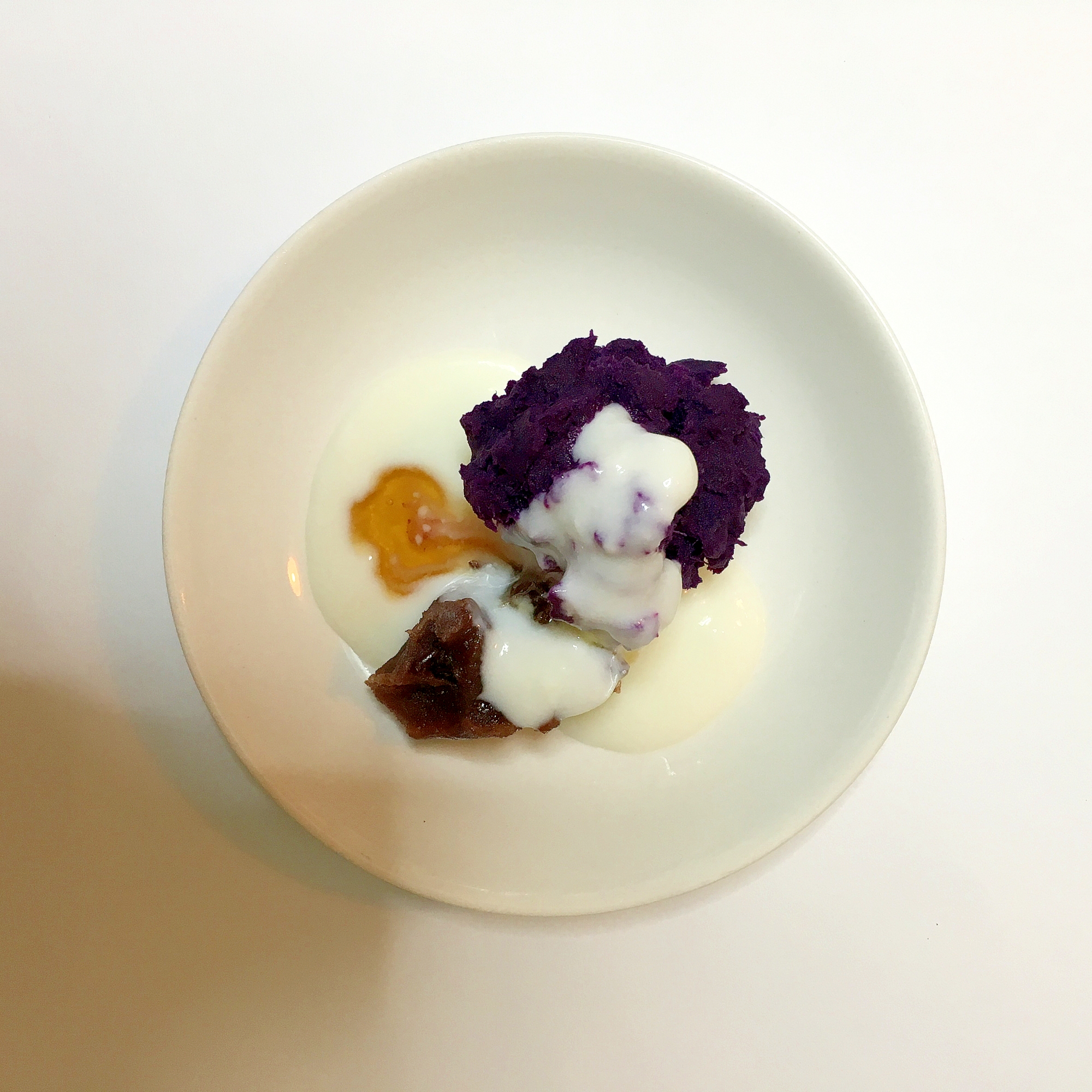 紫芋＆あんこパフェ