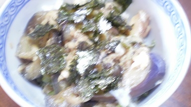 サバ缶の夏野菜丼