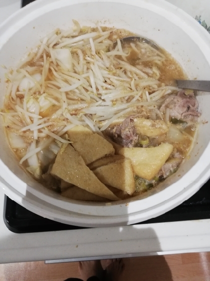 おいしかったですー！
濃い味でこのみでした♥
しめにラーメンいれたかったけど、のこらなかったですー（笑）