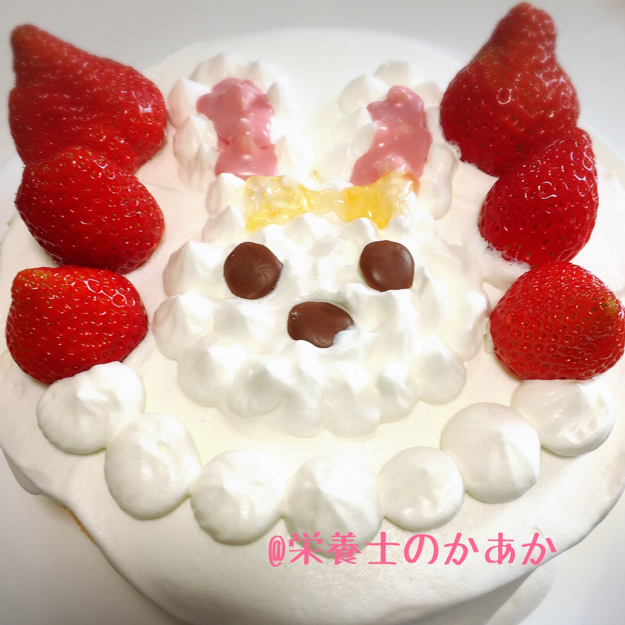 キラキラ プリキュアアラモードうさぎショートケーキ レシピ 作り方 By 栄養士のかあか 楽天レシピ キラキラ プリキュアアラモードうさぎショートケーキ レシピ 作り方 By 栄養士のかあか 楽天レシピ