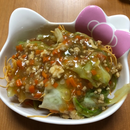 白菜たっぷり、皿うどん。